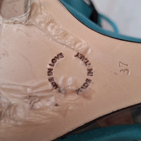 Georgina Goodman Wedge Sandals 37/7 - Picture 9 of 11